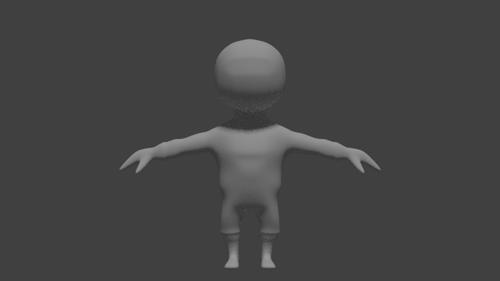 Game Character Base Mesh Rigged preview image